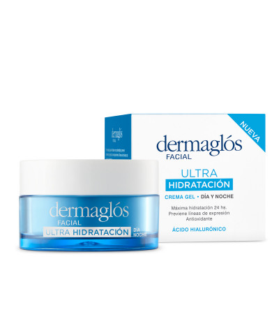 Crema Hidratante Facial Gel Ultra Hidratación Dermaglos X 50 G