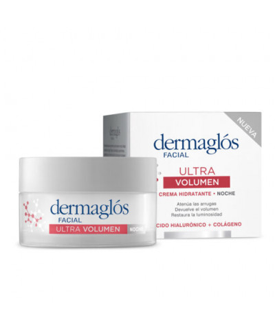 Crema Hidratante Facial Noche Ultra Volumen Dermaglos X 50 G