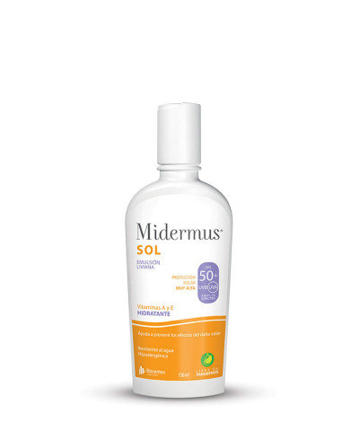 Protector Solar Emulsión Midermus Sol FPS50 X 150ML