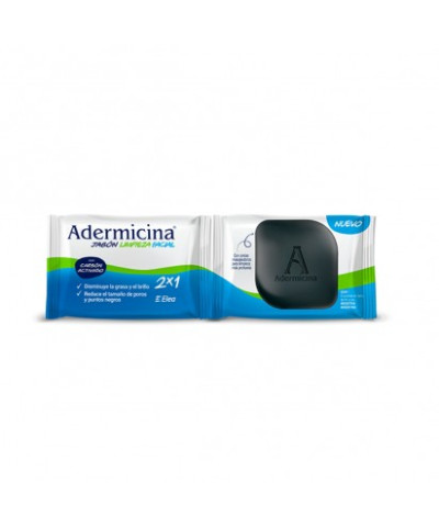 Jabón De Limpieza Facial En Barra Adermicina 2x1 X 65 Gr