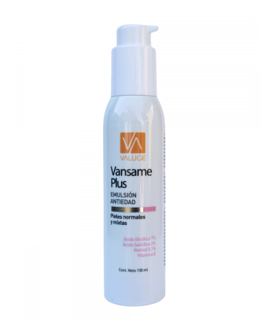 Emulsión Anti Edad Vansame Plus Valuge X 130 Ml