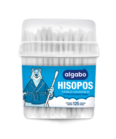 Hisopos De Algodón Algabo X 125 Unid