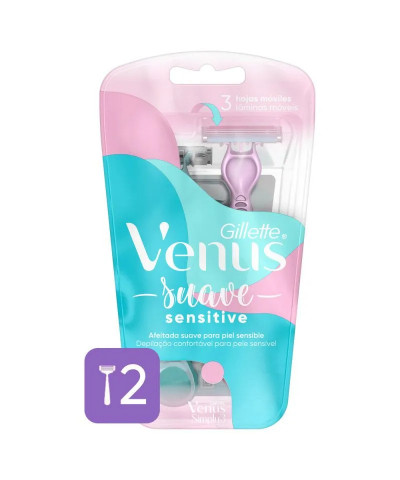 Maquina Afeitar Desechable Venus Simply 3 Sensitive X2Un