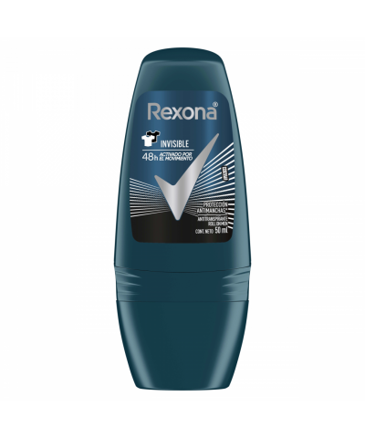Desodorante Rexona Men Rollon Antitranspirante Invisible X 50 Ml