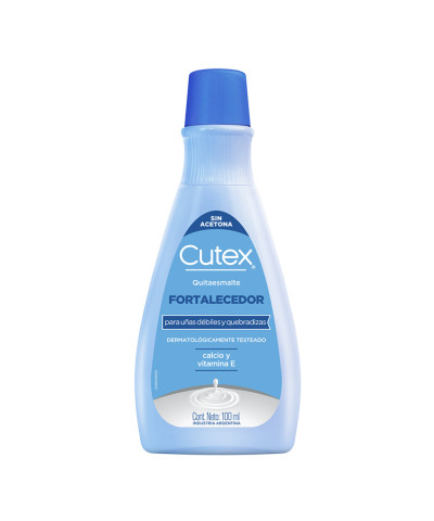 Quitaesmalte Cutex Fortalecedor Vitamina E+calcio X100ml