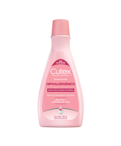 Quitaesmalte Cutex Hipoalergenico+Glicerina X100ml