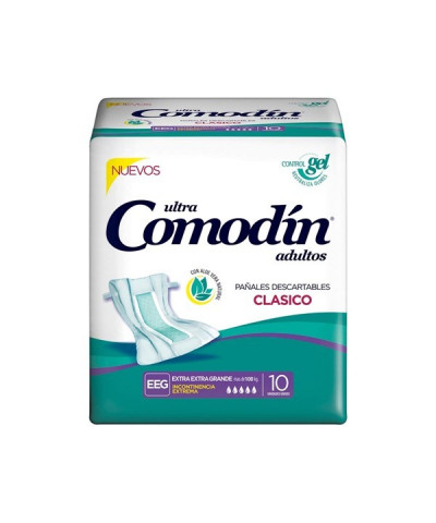 Pañales Comodin Adulto Clásico XXG X 10 Unds