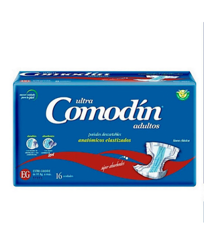 Pañales Comodin Adulto Anatomico EG X 16 Unds
