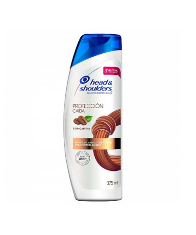 Shampoo Head&.shoulders Protección Caída Con Cafeína X375ml