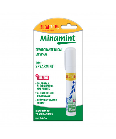 Spray Desodorante Minamint Bucal Spearmint X9ml