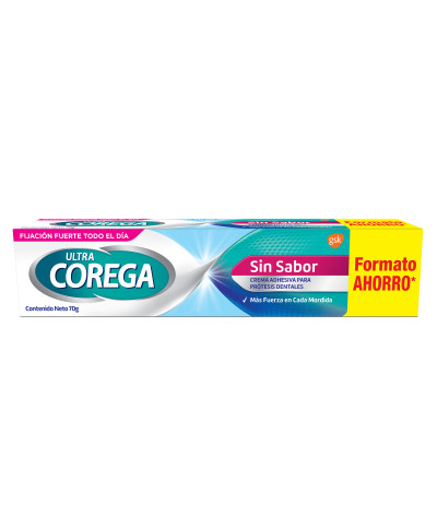Adhesivo Corega Para Prótesis Dentales Ultra Corega Crema Sin Sabor X 70 Gr