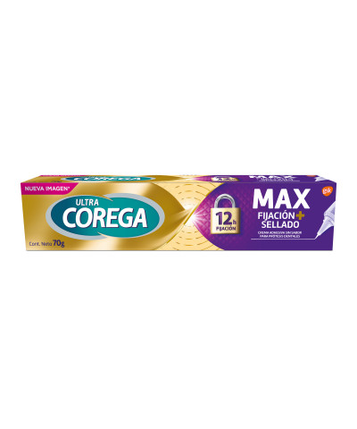 Adhesivo Corega Para Prótesis Dentales Max Sell Sin Sabor X 70 Gr