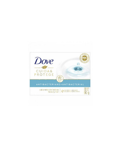 Jabón Dove Antibacterial Barra Cuida Y Protege X 90 Gr