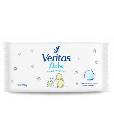 Jabón De Glicerina Veritas Bebe Neutro Sin Perfume X120Gr