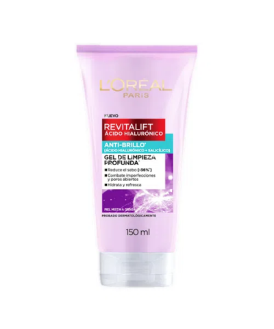 Gel Limpieza Oil Control L'Oréal París Revitalift Ácido Hialurónico X 150 Ml
