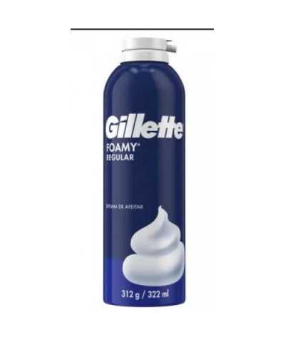 Espuma De Afeitar Gillette Foamy Regular 312 Ml