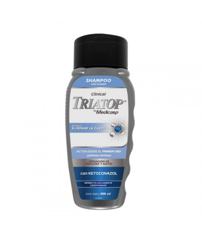 Shampoo Triatop Clinical Elimina La Caspa Frescura Y Alivio 400ml