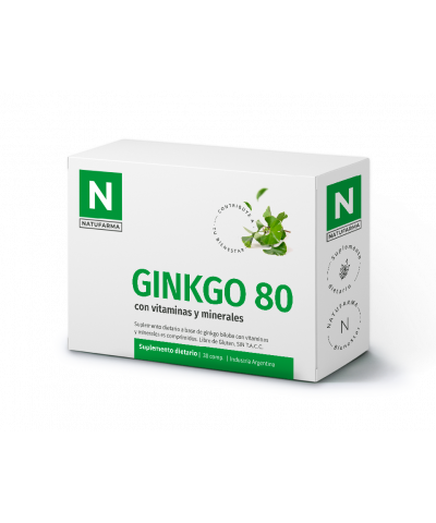 Suplemento Natufarma Ginko 80 X 30 Comp