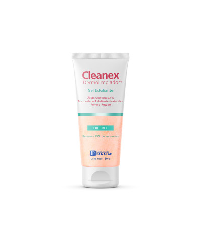 Dermolimpiador Gel Exfol Cleanex Pieles Oleosas. X 150 G