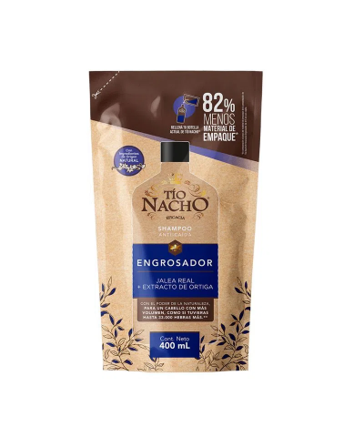 Refill Shampoo Tio Nacho Engrosador X 400 Ml