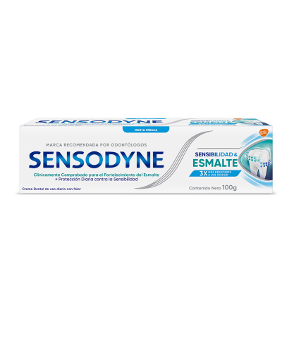 Crema Dental Sensodyne Sensibilidad Y Esmalte X 100 Gr (Menta Fresca)