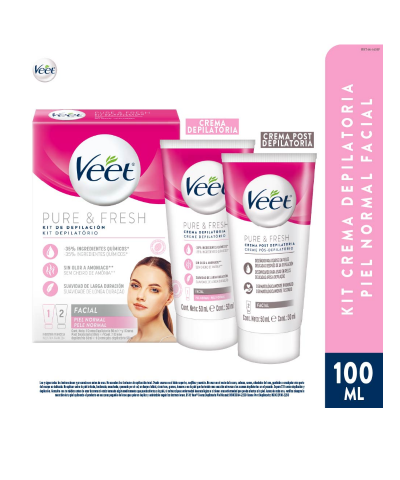 Kit De Depilacion Veet Pure & Fresh Piel Normal