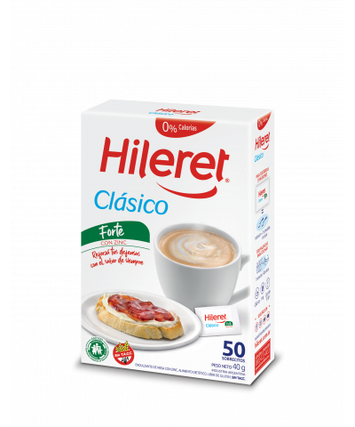 Edulcorante Hileret Sobres Con Sacarina 40 G X 50 Sobres