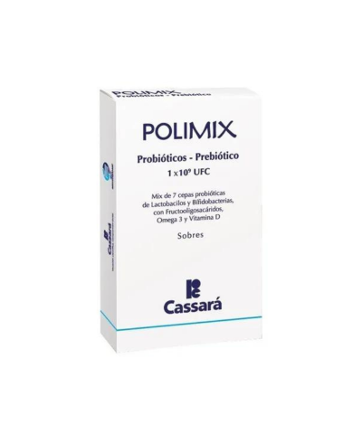 Suplemento Próbiotico Polimix 7 Cepas Preboticas X 16 Sobres