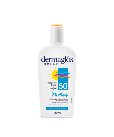 Protector Solar Dermaglós Emulsión Niños FPS50+ X 180 Ml