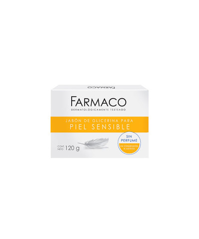 Jabón Farmaco Glicerina Piel Sensible X 120 Gr