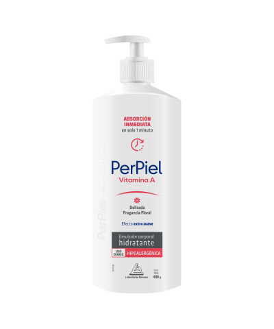 Emulsión Corporal Perpiel Absorción Inmediata Con Fragancia Floral X 400 Gr