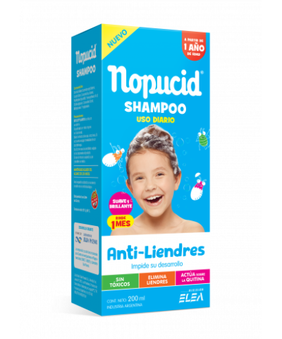 Shampoo Uso Diario Pediculicida Nopucid X 200ml
