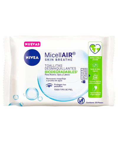 Toallitas Desmaquillantes MicellAir X 25 U