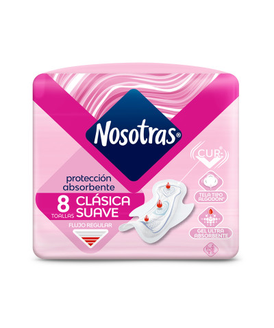 Toallas Femeninas Nosotras Clasica X8