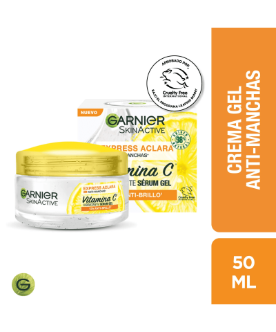 Gel Crema Facial Garnier Aclara Vit C Hidra Serum X 50 Ml