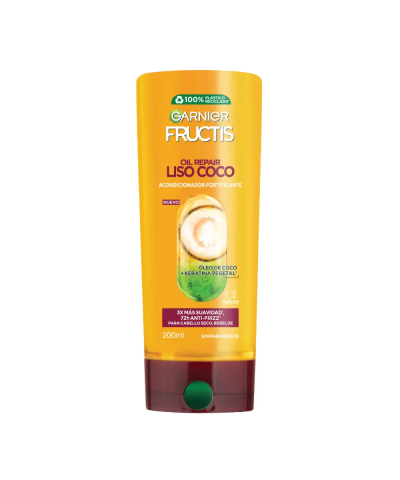 Acondicionador Fructis Oil Repair Liso Coco X 200 Ml