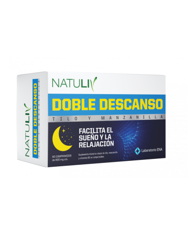 Suplemento Dietario Natuliv Doble Descanso Facilita El Sueño Y La Relajación X 60Comp