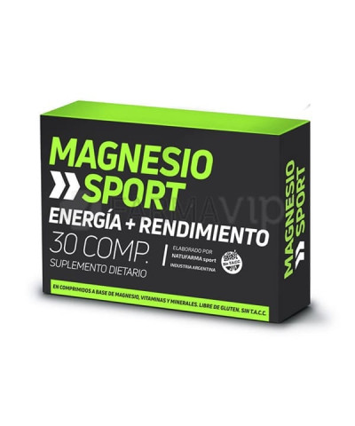 Suplemento Dietario Natufarma Magnesio Sport Vitaminas Minerales X 30 Comp