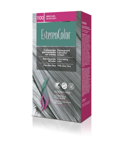 Kit Coloracion Estereocolor 1100 Gris Plata