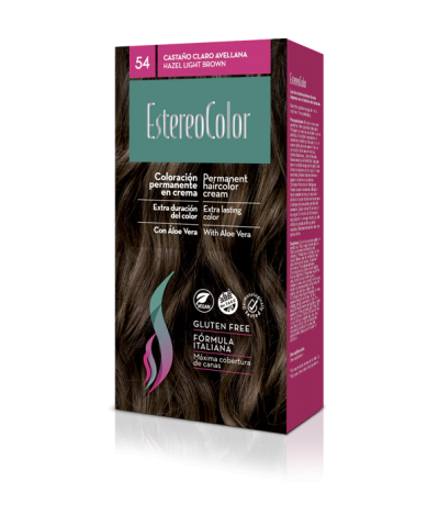 Kit Coloracion Estereocolor 54 Castaño Claro Avellana