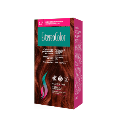 Kit Coloración Estereocolor 6.7 Rubio Oscuro Cobrizo