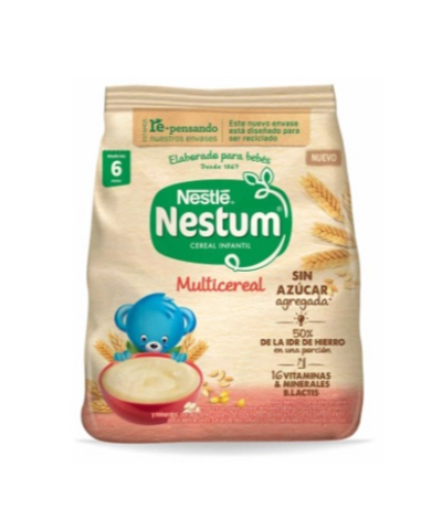 Cereal Infantil Nestum Sin Azucar Multicereal X225gr