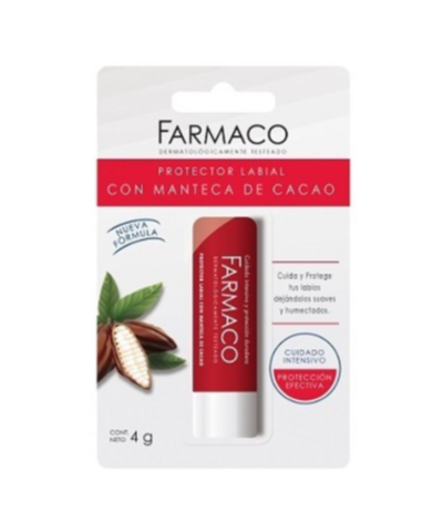 Protector Labial Con Manteca De Cacao Farmaco X 4g