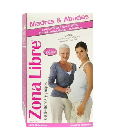 Kit Pediculicida Madres Y Abuelas Zona Libre X 60 Ml