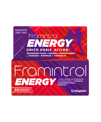 Suplemento Dietario Framintrol Energy Resveratrol Ginseng Antioxidante  X 60 Comp