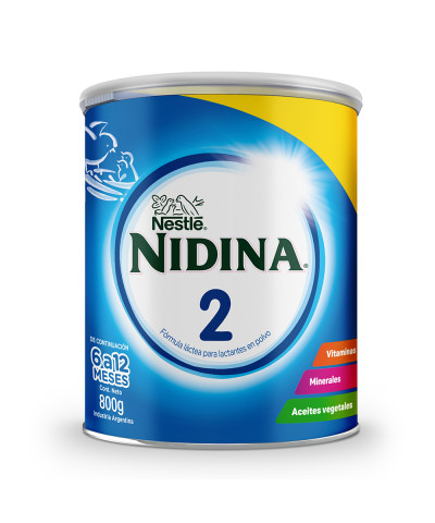 Leche Nidina 2 X 800 Ml