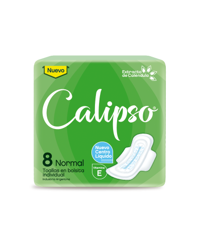 Toalla Femenina Calipso Normal Con Calendula 8 Uni
