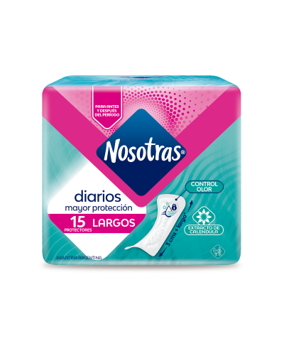 Protectores Diarios Largos Nosotras 15u
