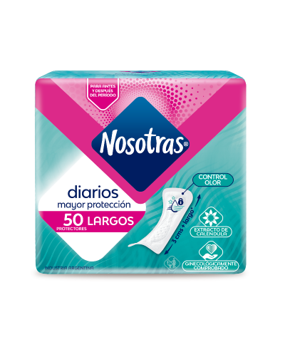 Protectores Diarios Largos Nosotras 50u