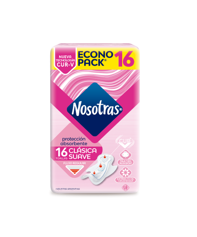 Toallas Femeninas Nosotras Clasica X16